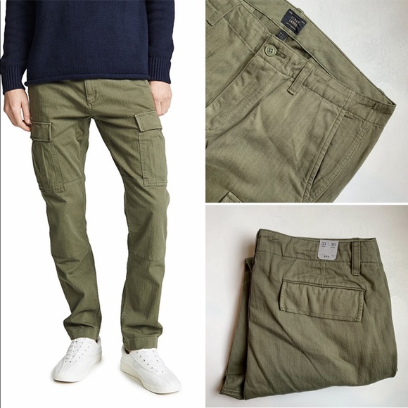 J Crew Slim Fit Herringbone Cargo Pants 